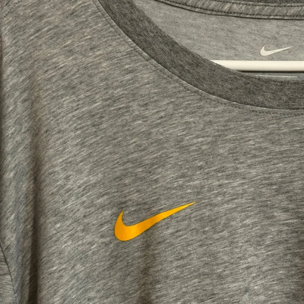 Nike Dri-FIT US Navy Long Sleeve‎ Shirt Gray Yellow XXL